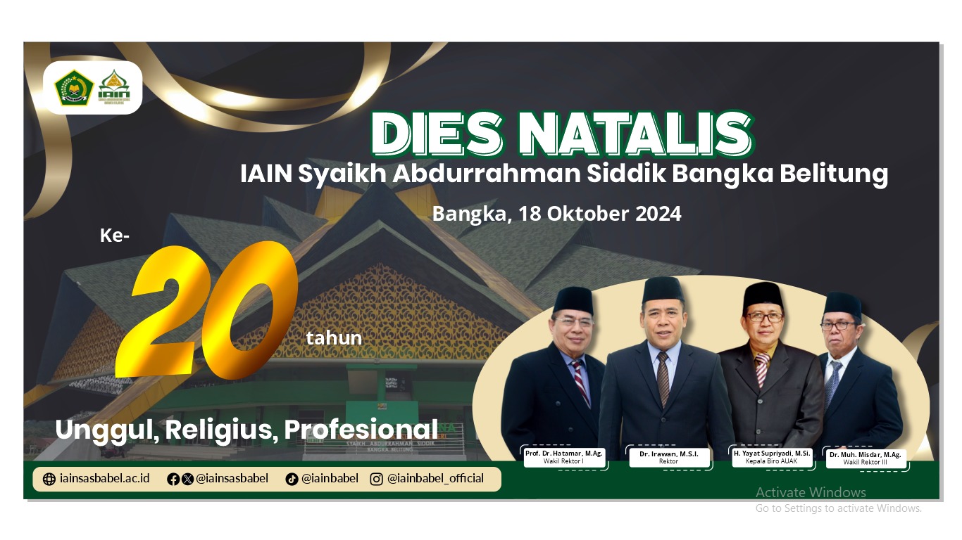 Dies Natalis Ke-20 IAIN SAS Bangka Belitung