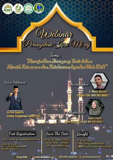 Webinar Peringatan Isra Mi'raj