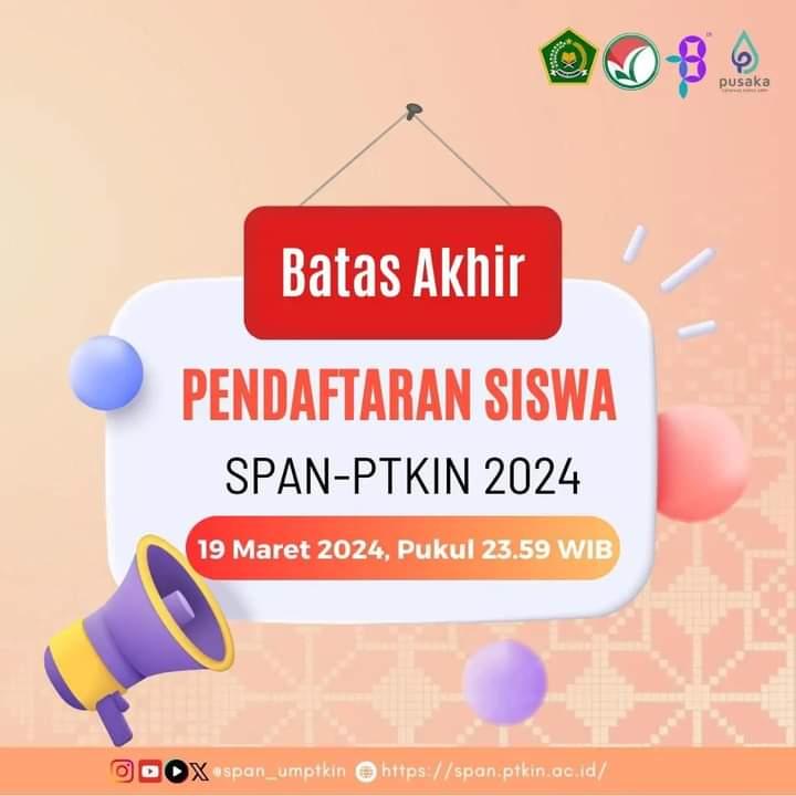 Pendaftaran SPAN-PTKIN 2024 Ditutup Hari ini, Calon Mahasiswa Segera Daftar