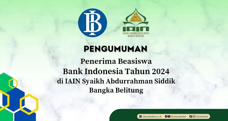 Sebanyak 50 Mahasiswa IAIN SAS Babel Raih Beasiswa Bank Indonesia