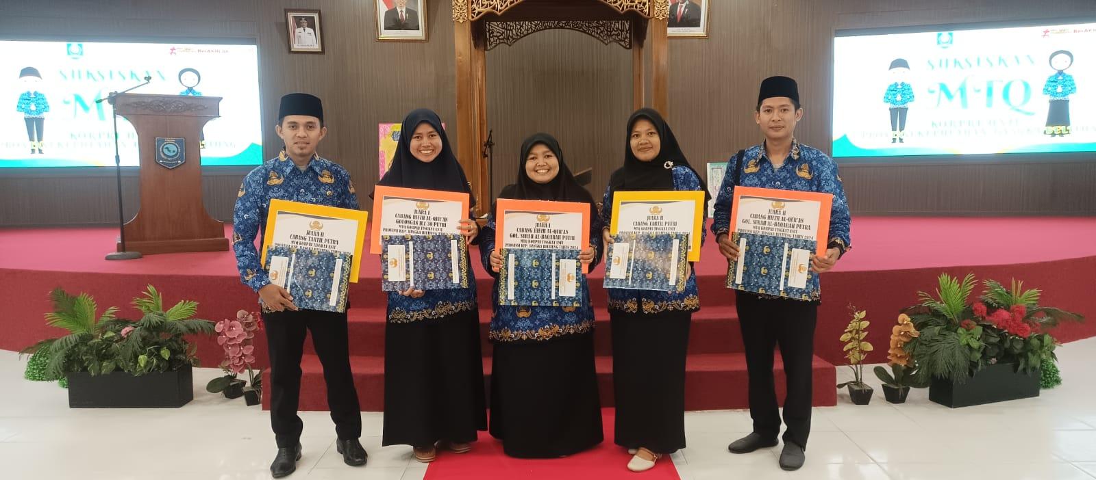 ASN Dosen IAIN SAS Babel Raih Juara MTQ KORPRI Tingkat Unit Provinsi
