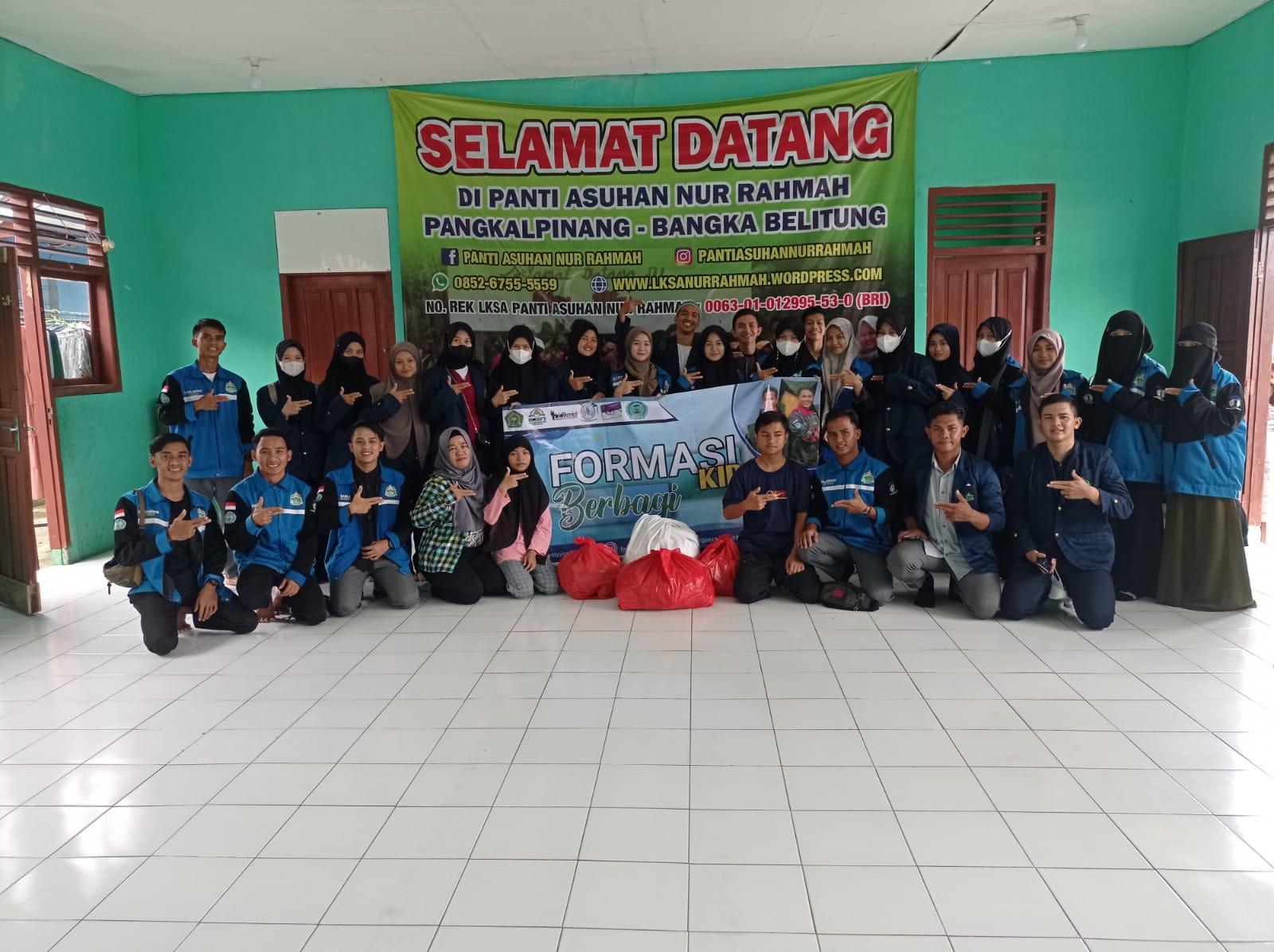 Berbagi Sesama, Formasi KIP-K IAIN SAS Babel Kunjungi Lima Panti Asuhan Di Pangkalpinang