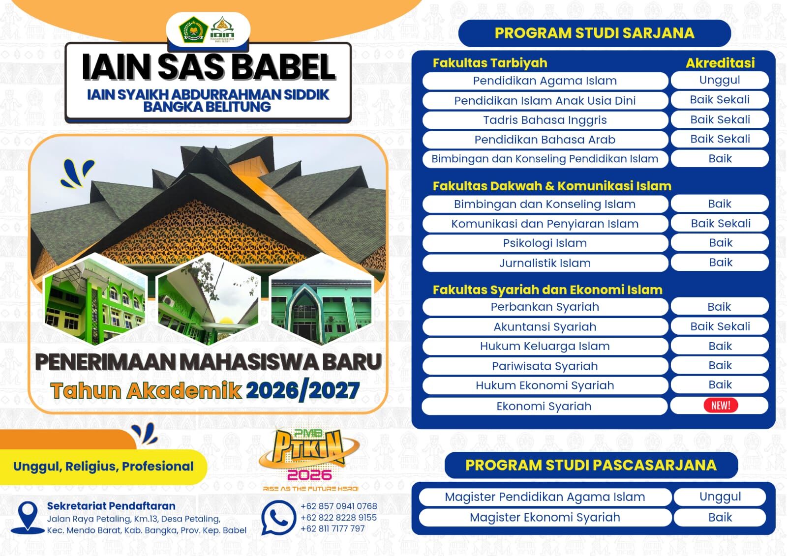 Brosur Penerimaan Mahasiswa Baru 2026