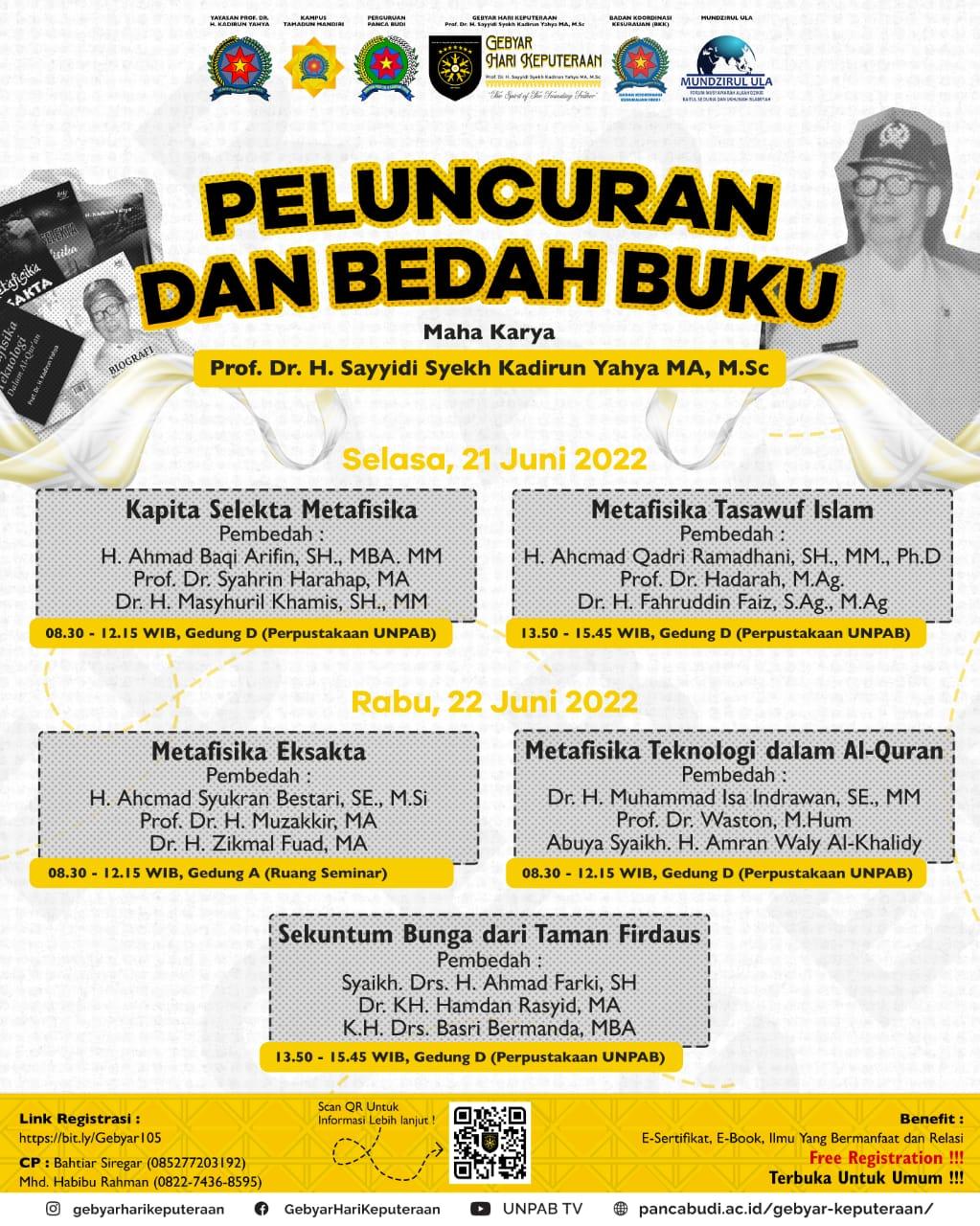 Direktur Pascsarjana IAIN SAS Bangka Belitung Jadi Pembicara Bedah Buku Metafisika Tasawuf Islam