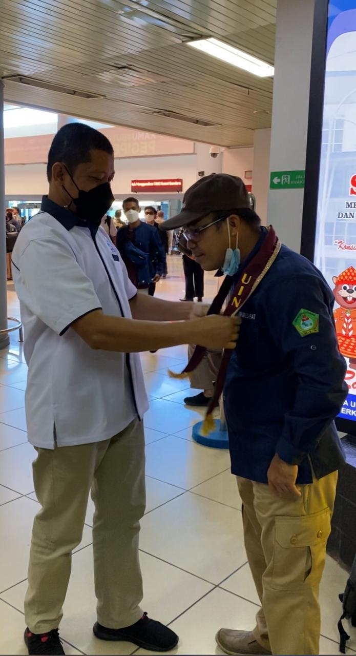 Kontingen Pramuka IAIN SAS Bangka Belitung Disambut Baik di PWN PTK XV Palembang