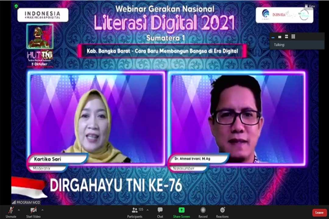 Dosen IAIN SAS Bangka Belitung Narasumber Webinar Literasi Digital di Bangka Barat