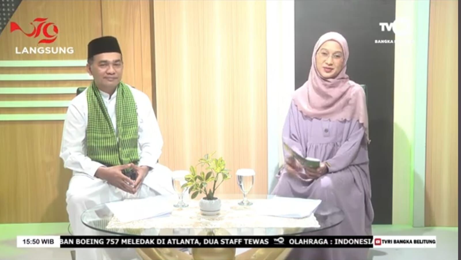Dr. Iqrom Faldiansyah, M.A  Dosen IAIN SAS Bangka Belitung Pengisi Acara Lentera Qolbu Di TVRI