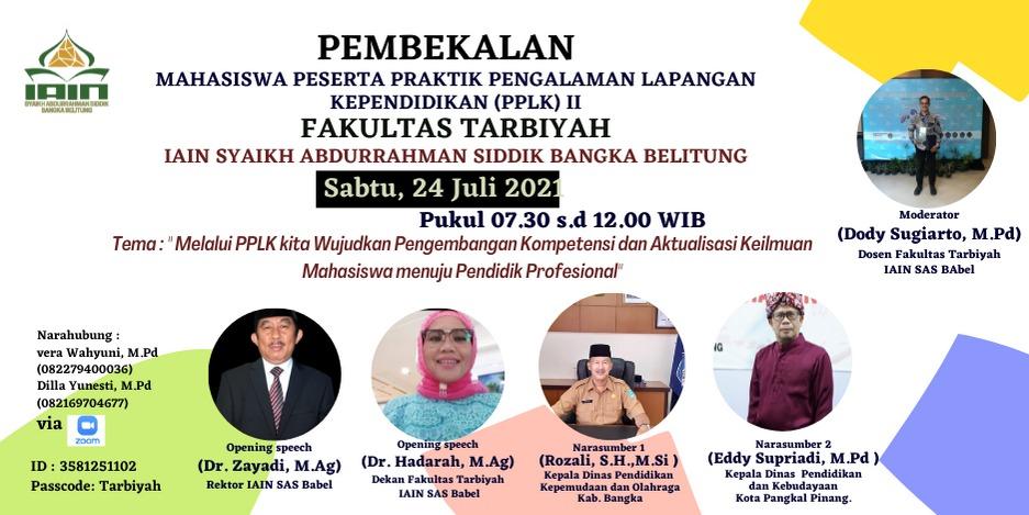 Fakultas Tarbiyah Adakan Pembekalan PPLK II 408 Mahasiswa Secara Daring