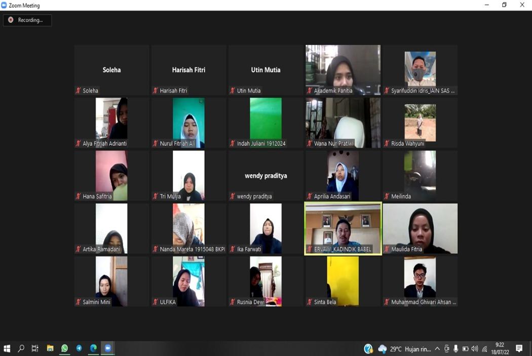 Fakultas Tarbiyah Adakan Pembekalan PPLK II 439 Mahasiswa Secara Daring