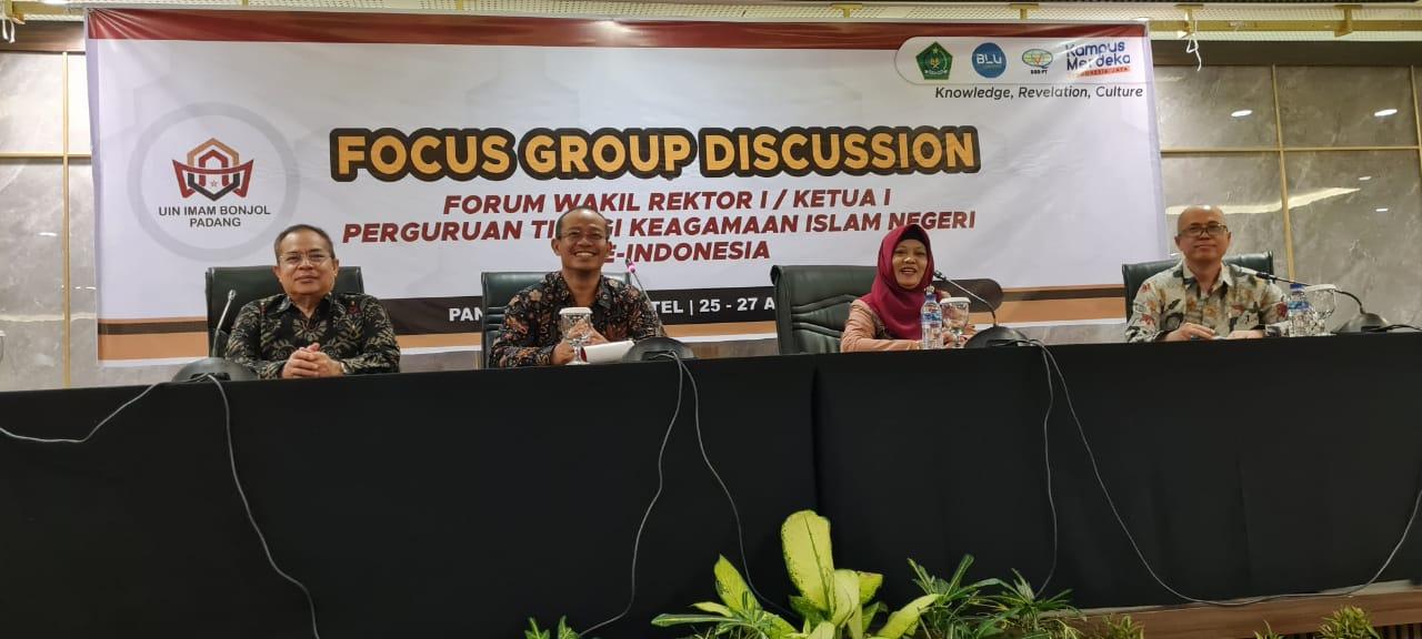 Wakil Rektor I IAIN SAS Bangka Belitung Ikuti FGD PTKIN Se-Indonesia