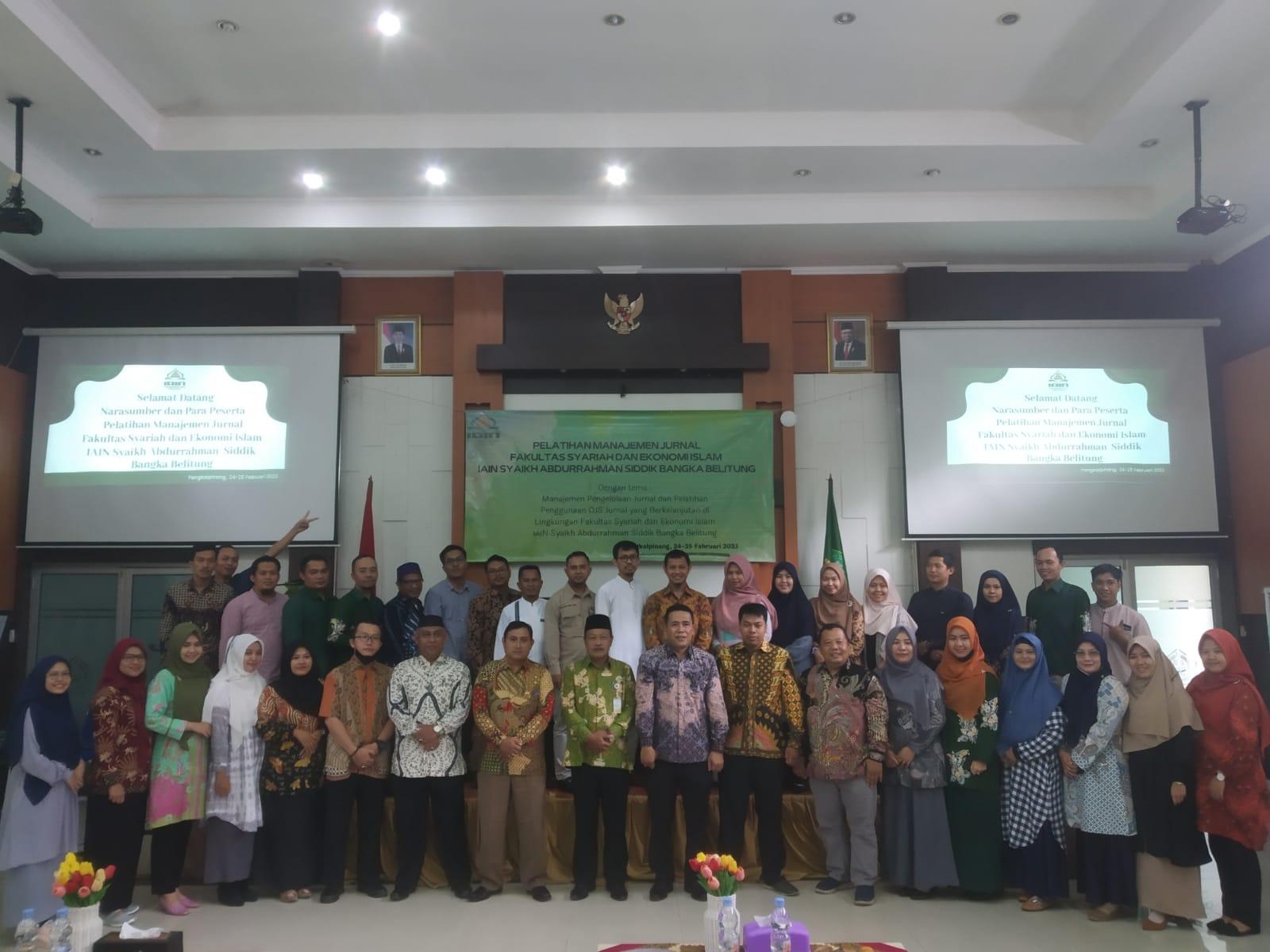 FSEI IAIN SAS Bebel Gelar Pelatihan Manajemen Jurnal, Dekan Pentingnya Tridarma Perguruan Tinggi