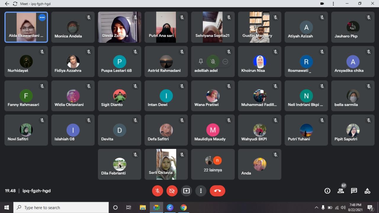 Semarakkan Bulan Kemerdekaan RI,  Hima Prodi BKPI IAIN SAS Babel Sukses Gelar Webinar