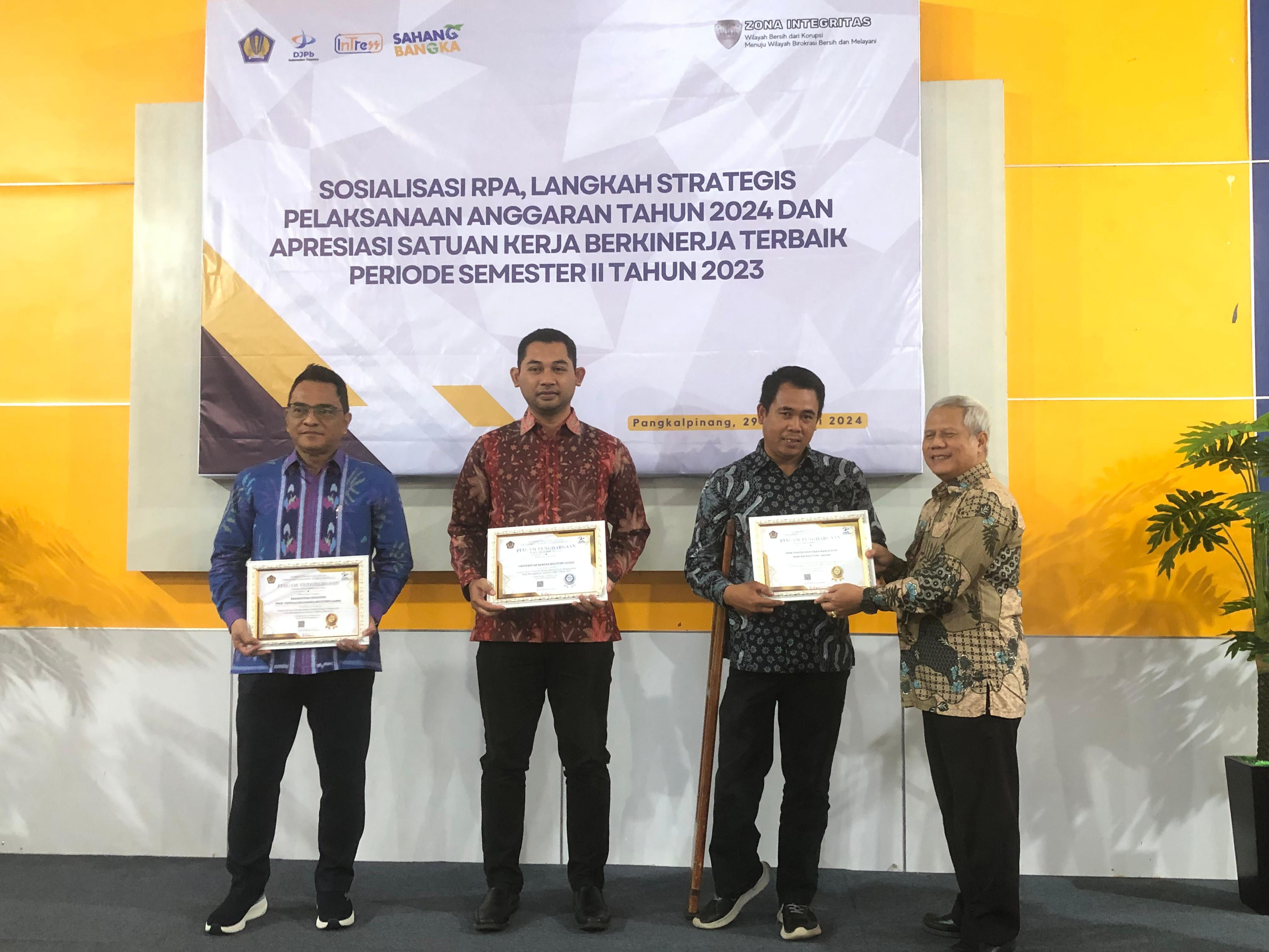 IAIN SAS Babel, Peringkat Pertama Satker Terbaik dalam Optimalisasi Penggunaan CMS Tahun 2023
