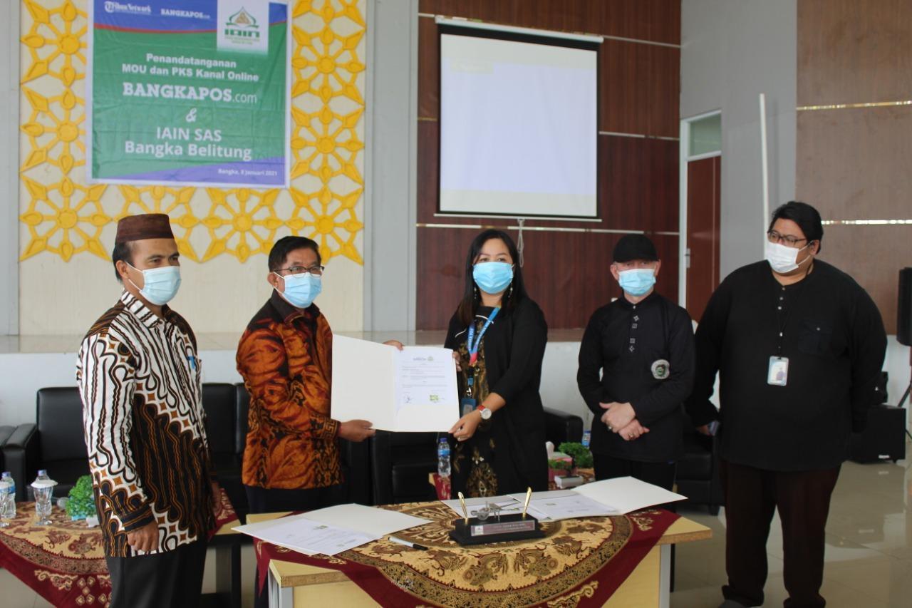 IAIN SAS Bangka Belitung Jalin Kerjasama dengan Bangka Pos Group