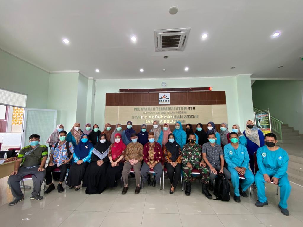 Kerjasama Dengan Dinkes Bangka, IAIN SAS Bangka Belitung  Sukses Mengelar Program Vaksinasi