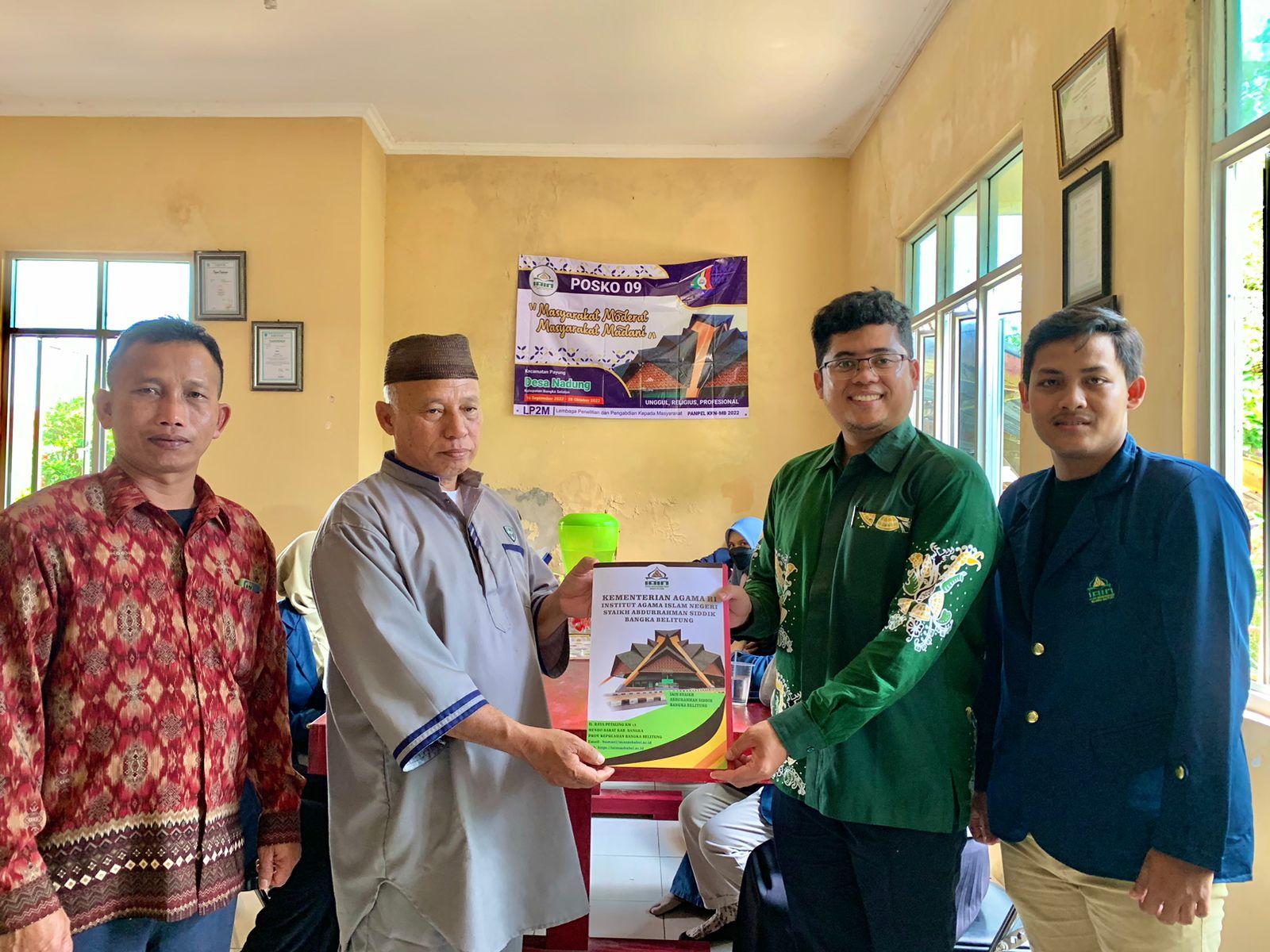 Mahasiswa KKN Moderasi Beragama IAIN SAS Babel Disambut Hangat di Desa Nadung