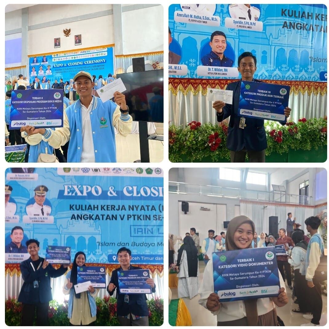 KKN Melayu Serumpun PTKIN Se-Sumatera Berakhir, Mahasiswa IAIN SAS Babel Raih Penghargaan di IAIN Langsa