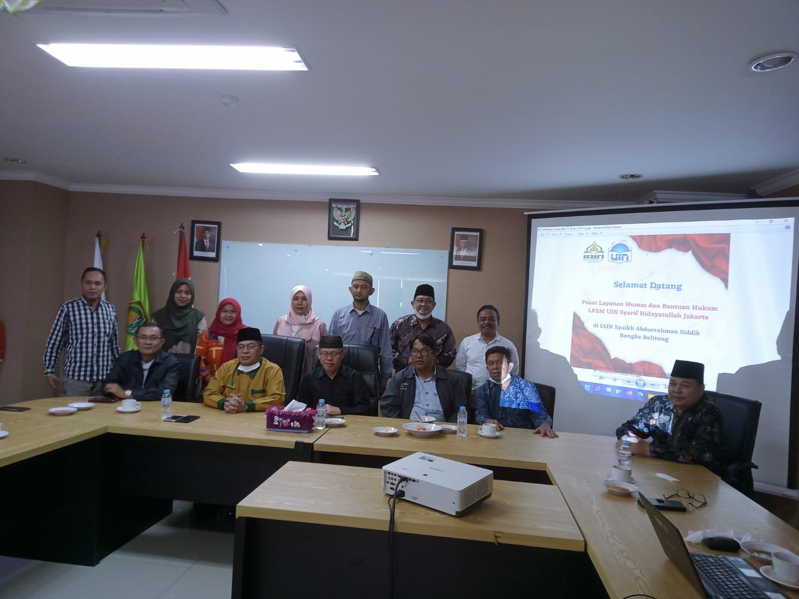 Kolaborasi dengan PLHBH LP2M UIN Jakarta, IAIN SAS Babel Berharap Kembangkan Lembaga