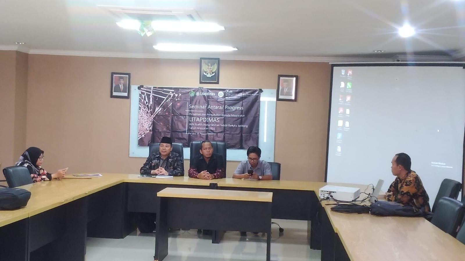 Dorong Hasil Penelitian dan Pengabdian Litapdimas, LP2M IAIN SAS Babel  Adakan Seminar Antara
