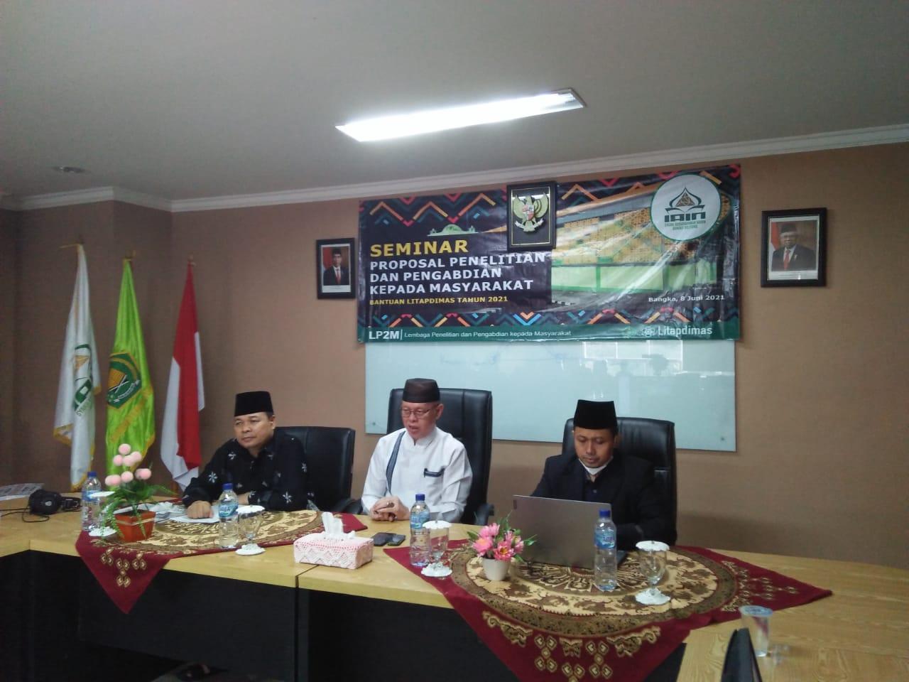 LP2M IAIN SAS Bangka Belitung Gelar Seminar Proposal Penelitian Litapdimas Berbasis SBK