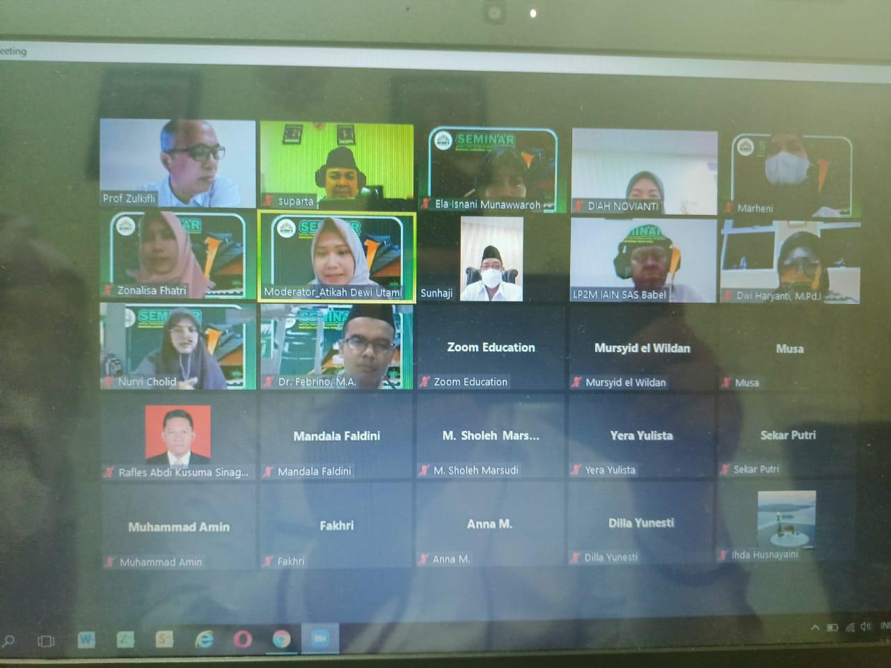 LP2M IAIN SAS Bangka Belitung Seminarkan 30 Proposal Penelitian Berbasis SBK dan Pengabdian Dosen (Litapdimas)