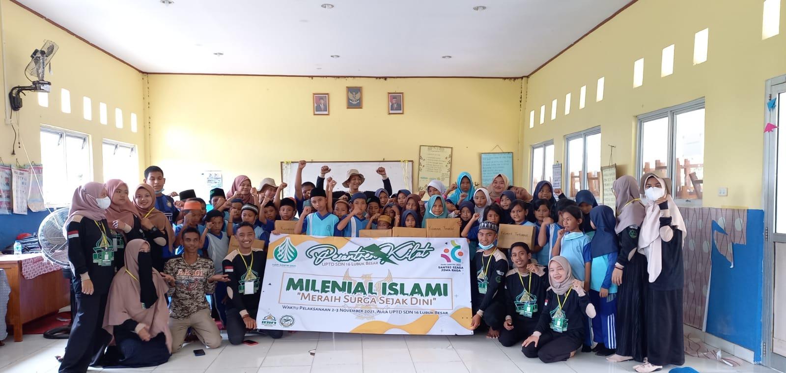 Semarak Hari Santri Nasional 2021, Mahasiswa KKN IAIN SAS Bangka Belitung  Adakan Pesantren Kilat