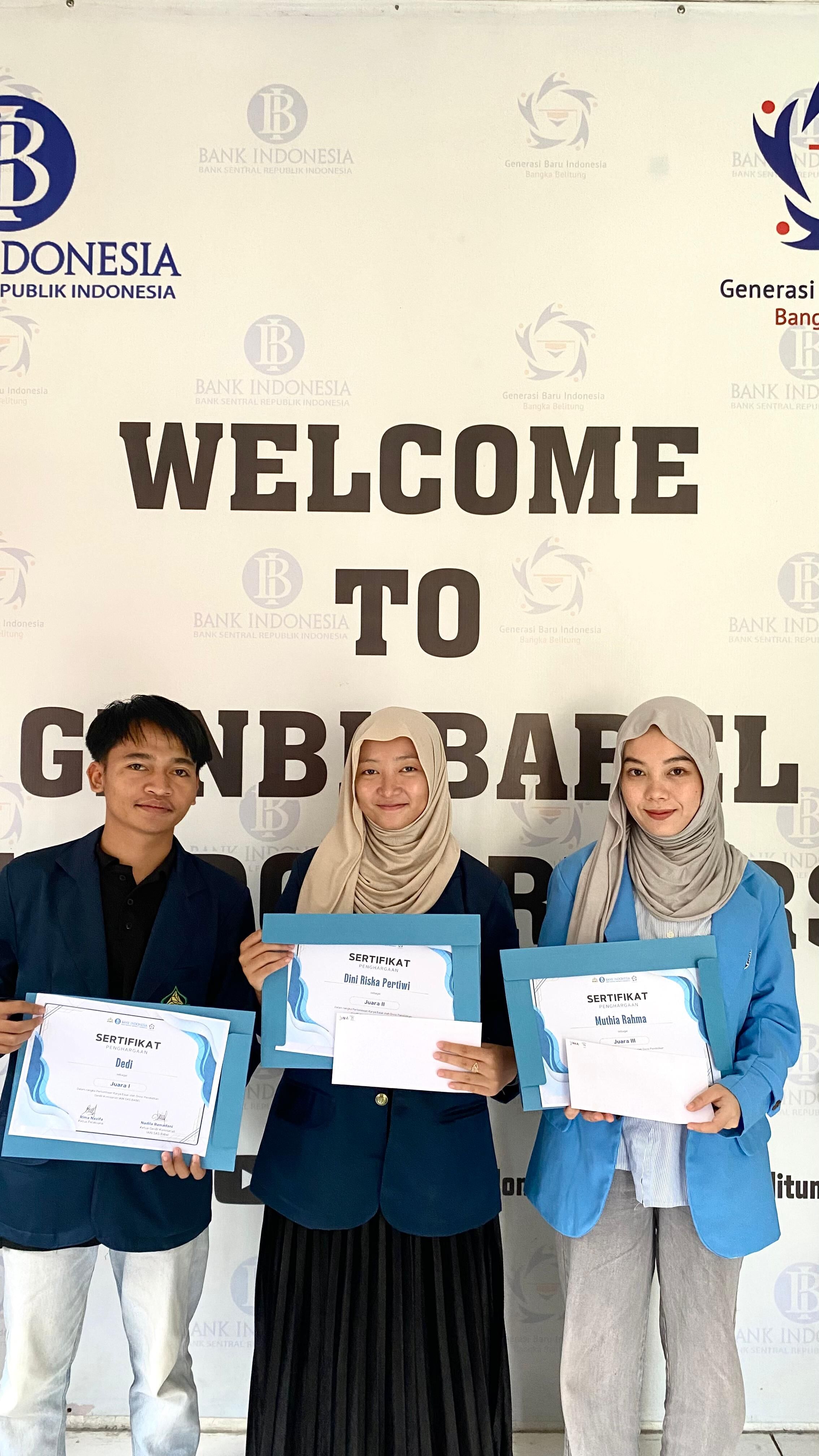 Mahasiswa IAIN SAS Babel Raih Prestasi Juara di Ajang Lomba Genbi IAIN SAS Babel 2024