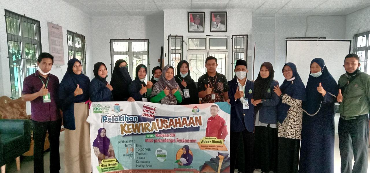 Mahasiswa KKN IAIN SAS Bangka Belitung Gelar Pelatihan Kewirausahaan