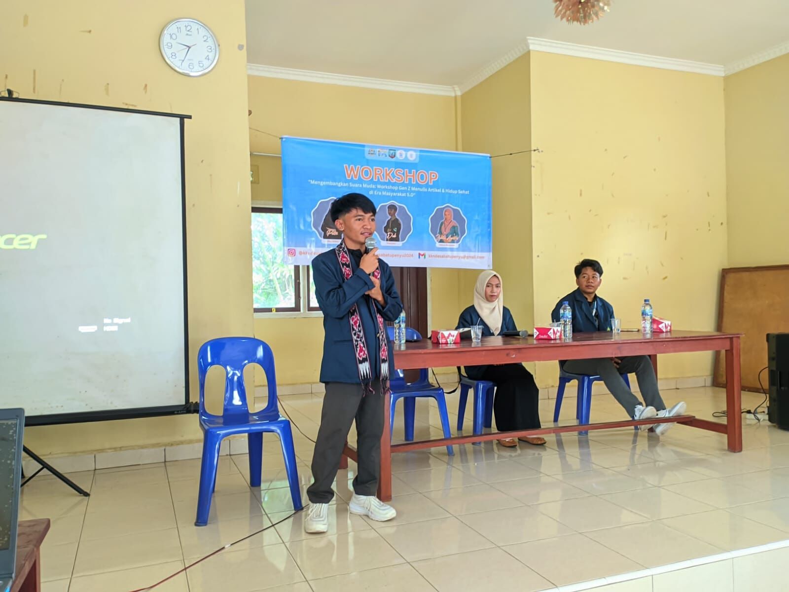 Mahasiswa KKN IAIN SAS Babel Adakan Workshop  Penulisan artikel ilmiah dan Hidup Sehat di Era 5.0