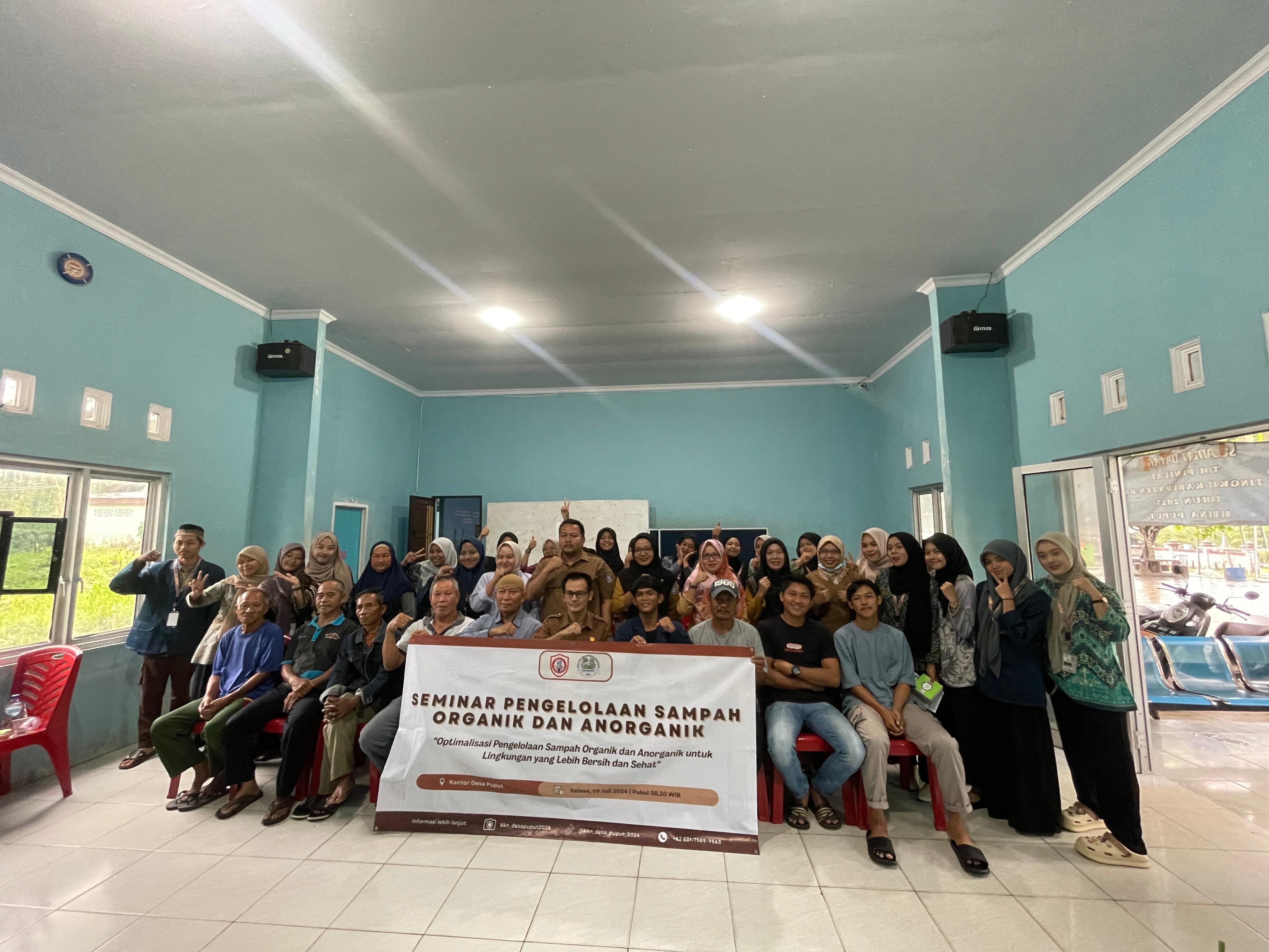 Mahasiswa IAIN SAS Babel Gelar Seminar Pengelolaan Sampah di Desa Puput