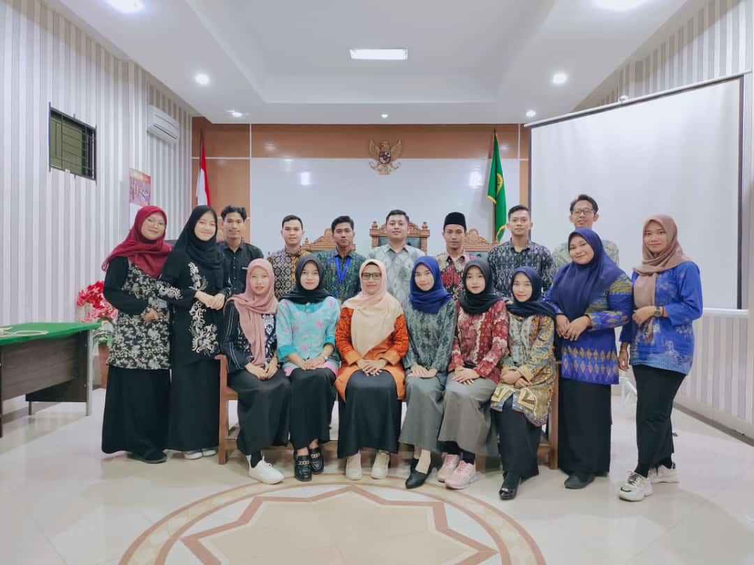 Bekali Mahasiswa PKL, Pengadilan Agama Muntok memberikan Materi Hukum Acara Perdata