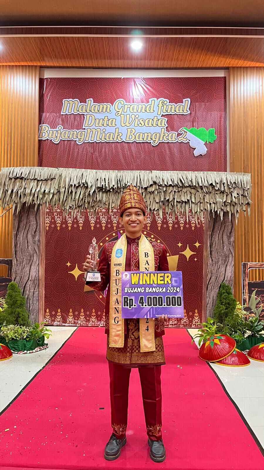 Mahasiswa Prodi KPI IAIN SAS Bangka Belitung Juara Bujang Miak Bangka
