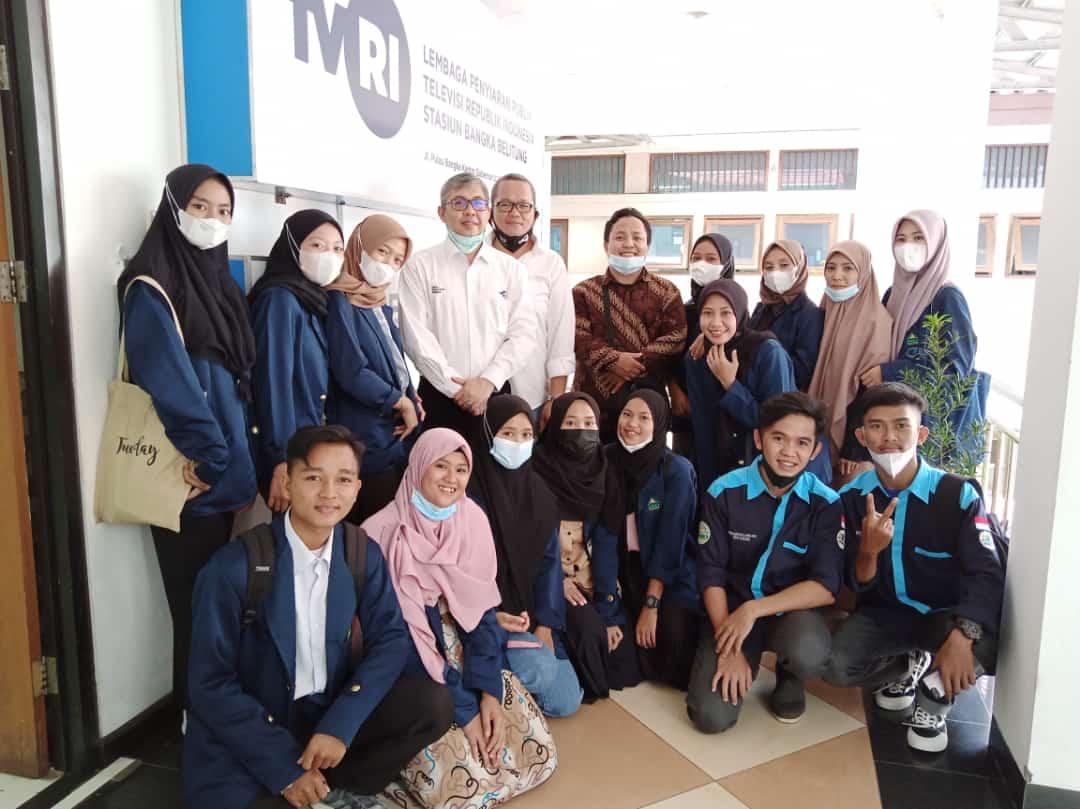 Mahasiswa Prodi KPI IAIN SAS Bangka Belitung Kunjungi TVRI Bangka Belitung