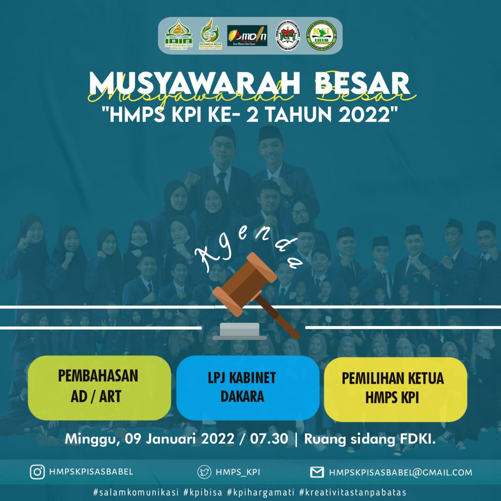 HMPS KPI IAIN SAS Bangka Belitung Mengadakan MUBES Tahun Kepengurusan 2022/2023