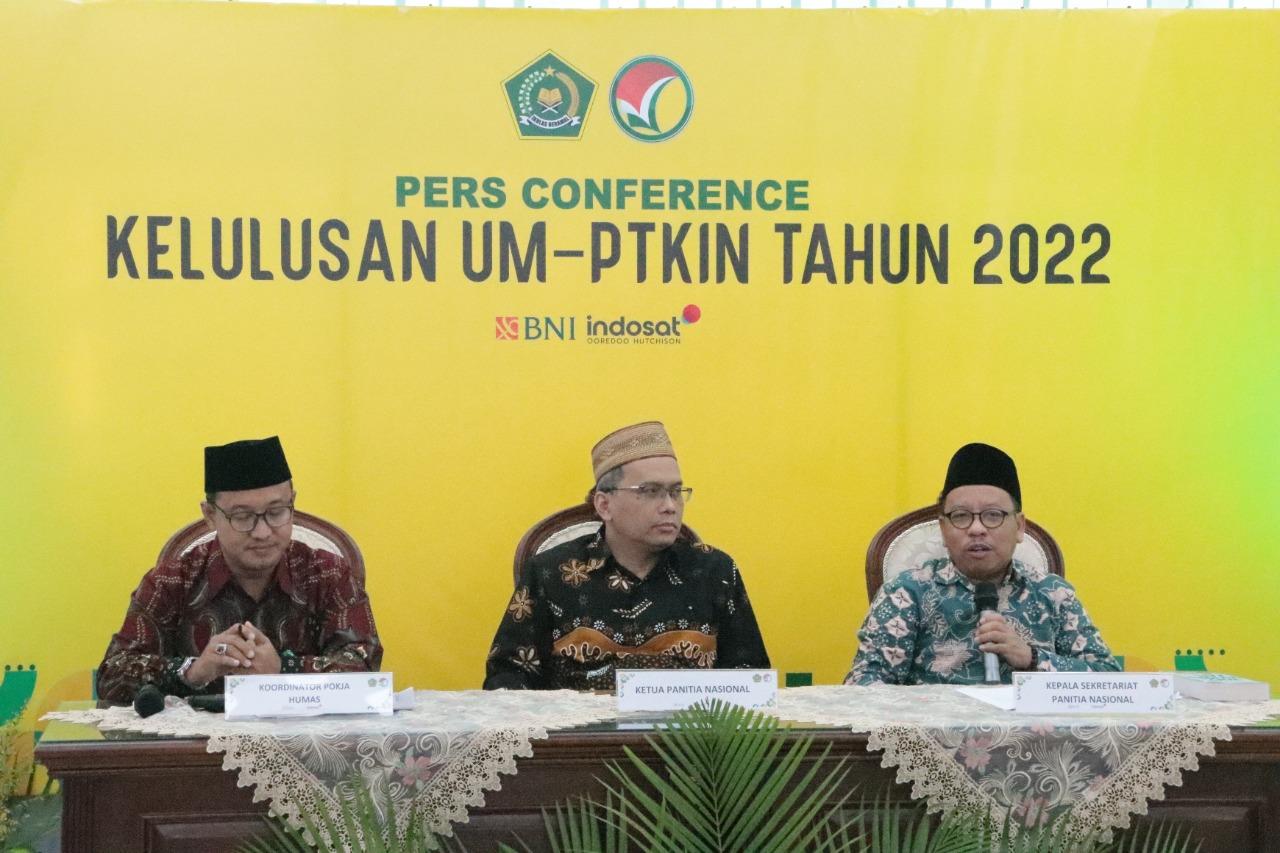 Panitia Nasional PMB PTKIN Umumkan Hasil UM-PTKIN 2022, 63,717 Peserta Dinyatakan Lulus Seleksi
