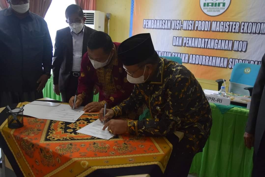 Pascasarjana IAIN SAS Bangka Belitung  MoU dan MoA Dengan Kanwil Kemenag dan BWI Babel