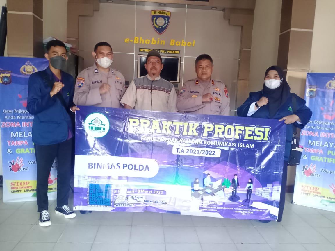 Binmas Polda Babel Kembali Menerima Mahasiswa Praktik Profesi Lapangan (PPL) IAIN SAS Babel