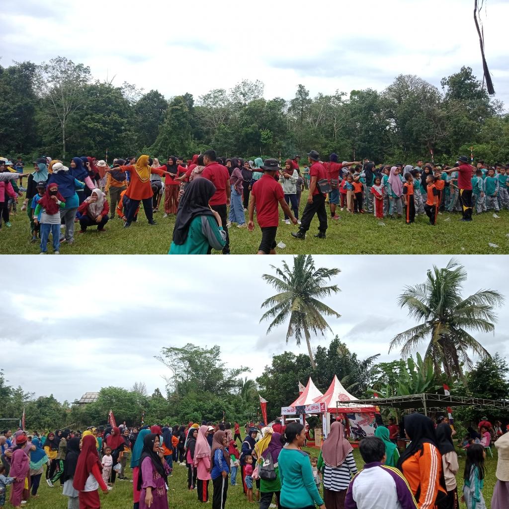 Mahasiswa KKN MB IAIN SAS Babel Ikut Serta Meriahkan  Peringatan HUT RI Ke-77 di Desa Bedengung