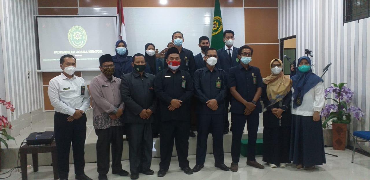 Pengadilan Agama Muntok Adakan Acara Perpisahan Mahasiswa PKL IAIN SAS Babel