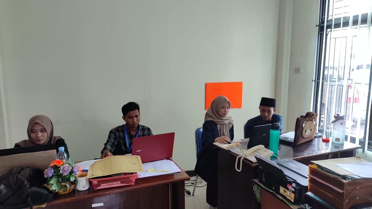Rutinitas Mahasiswa PKL IAIN SAS Babel di Ruang Kesekretariatan dan Kepaniteraan pada Pengadilan Agama Mentok Kelas II