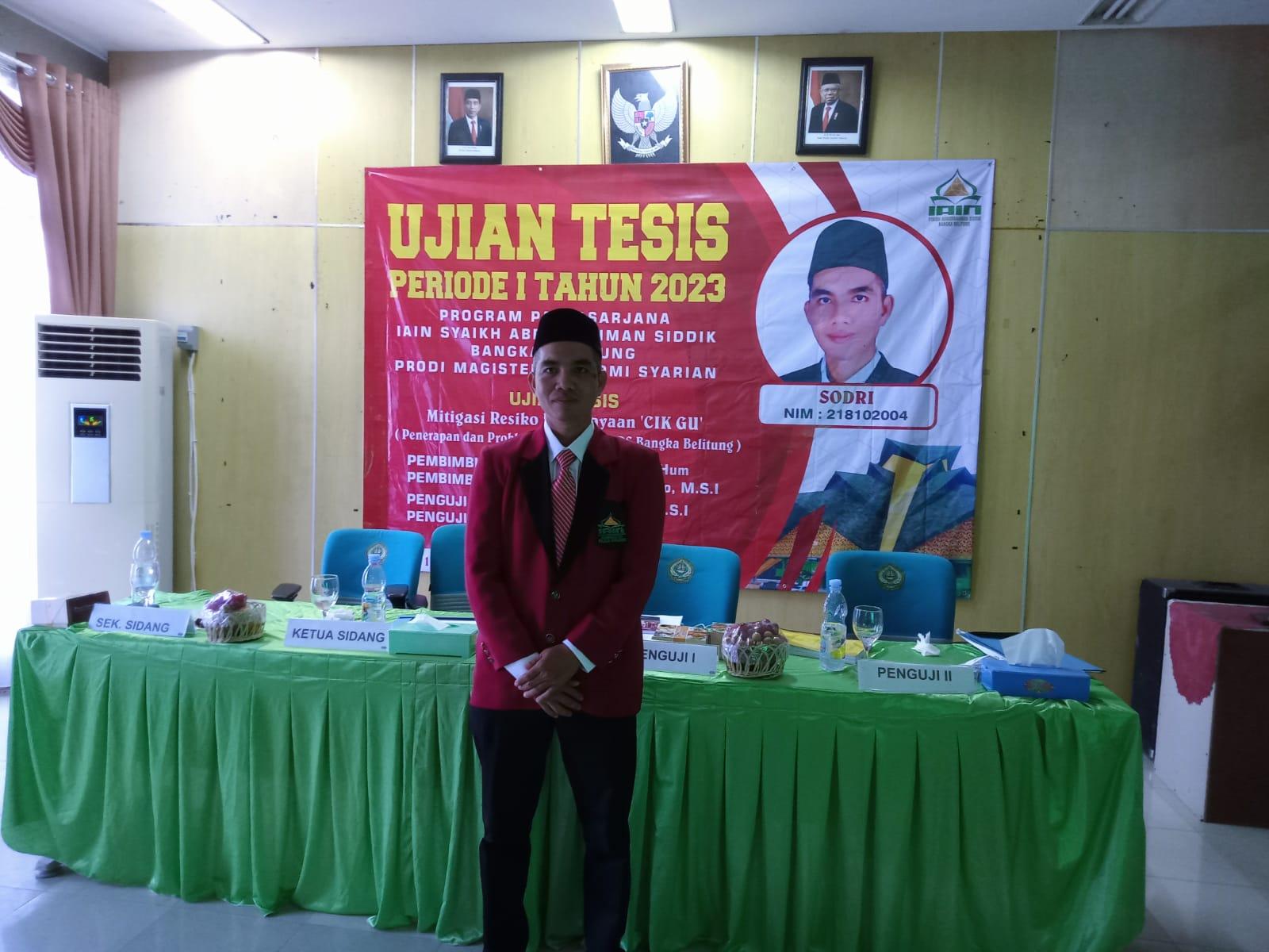 Perdana! Mahasiswa Prodi Magister Ekonomi Syariah Laksanakan Ujian Tesis