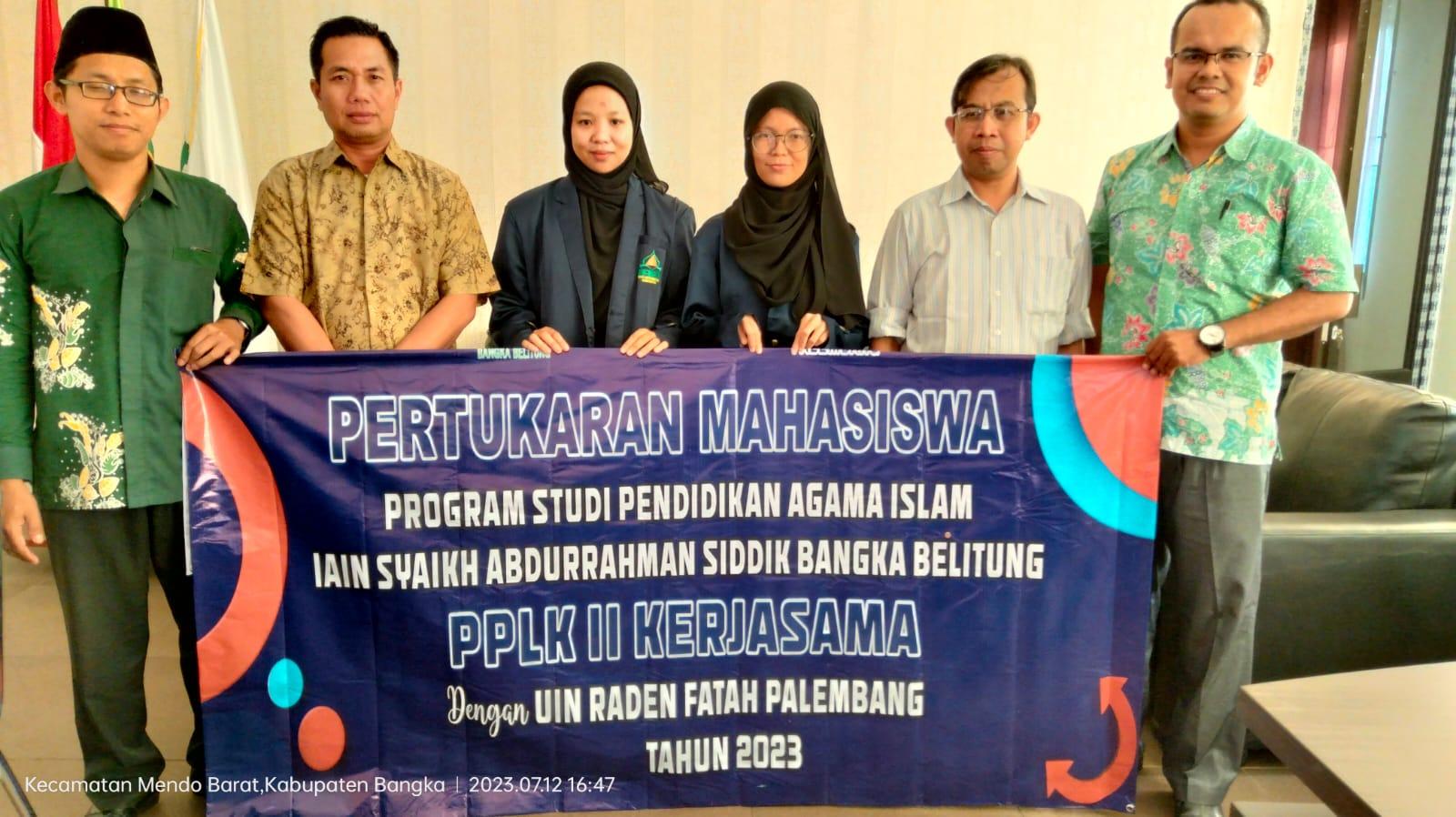 Perdana,  Mahasiswa Prodi PAI IAIN SAS Babel Ikuti Program Pertukaran Mahasiswa dengan UIN Raden Fatah Palembang
