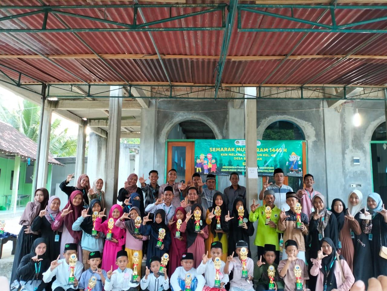 Peringati 1 Muharram, Kelompok 49 Desa Banjaran KKN Melayu Serumpun PTKIN Se-Sumatra Adakan Berbagai Lomba
