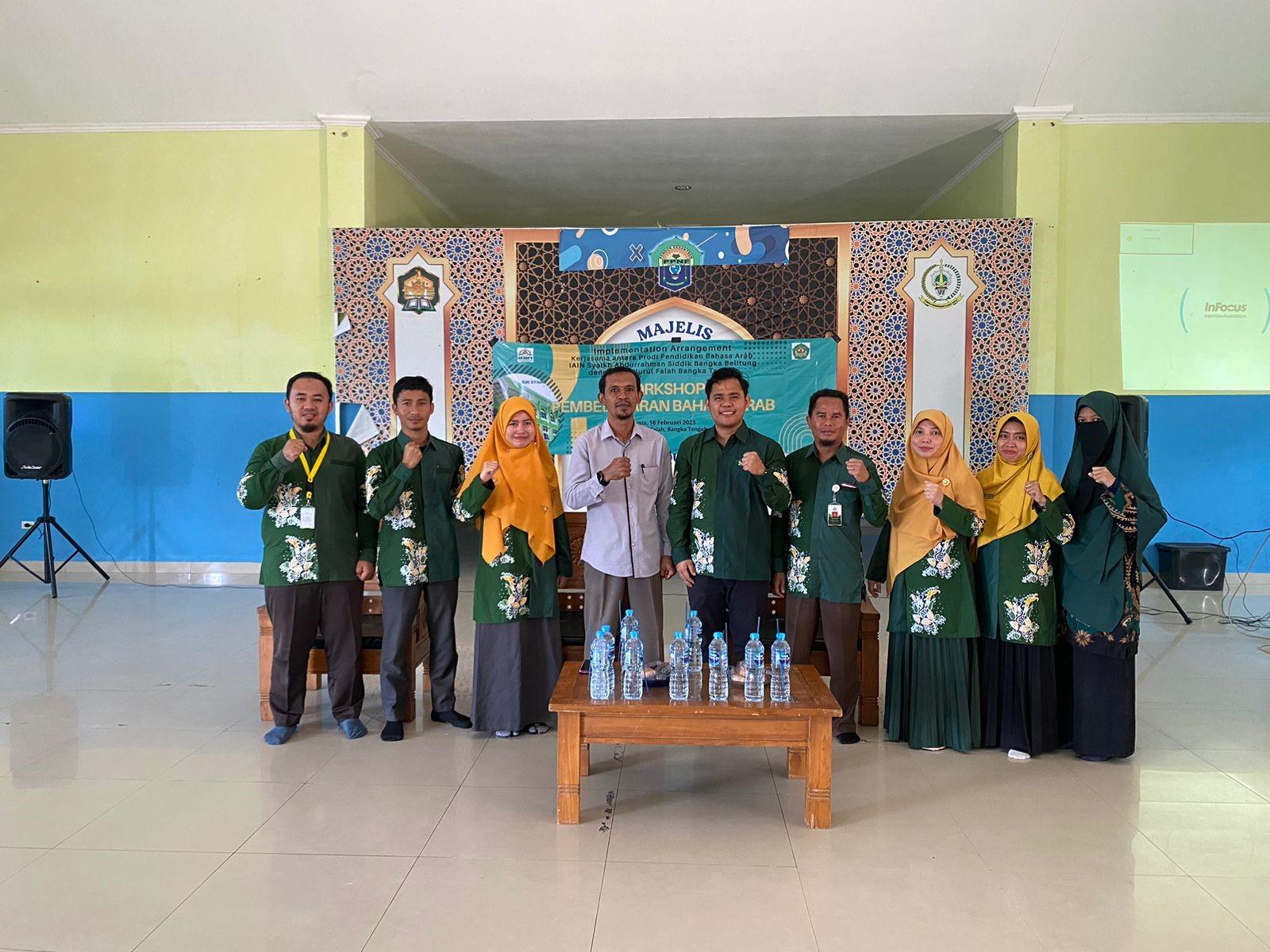 Perkuat Kerjasama dalam Pembelajaran Bahasa Arab: Prodi PBA IAIN SAS Babel Adakan Workshop di Ponpes Nurul Falah Air Mesu