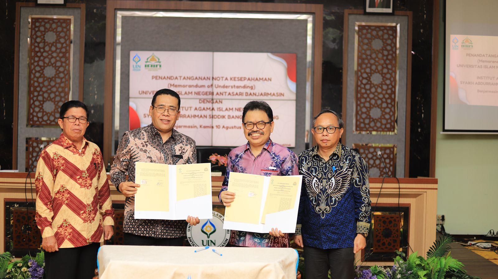 Perkuat Tri Dharma Perguruan Tinggi, IAIN SAS Babel Teken MoU dengan Universitas Islam Negeri Antasari