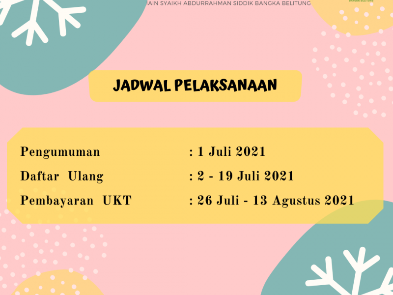 Jadwal Penting PMB Mandiri