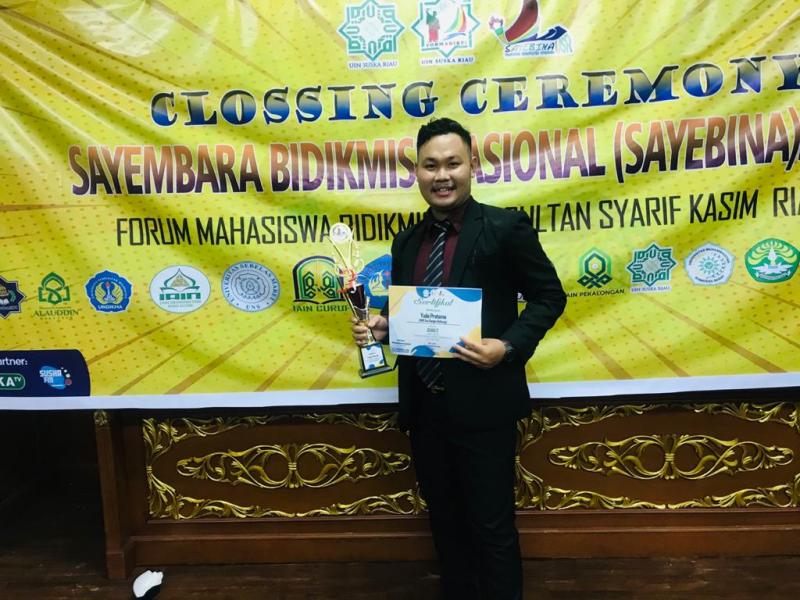 Yuda Pratama, Juara II Pidato Nasional di Sayebina UIN Suska Riau