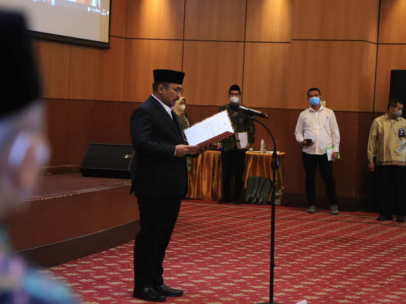 Menteri Agama saat mengambil Sumpah