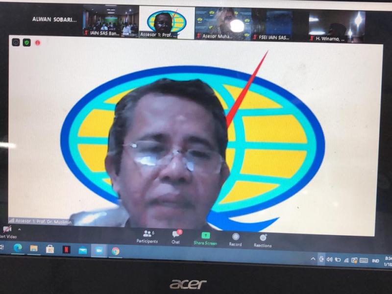 sambutan dari Prof. Dr. H. Muslimin, M.Ag.