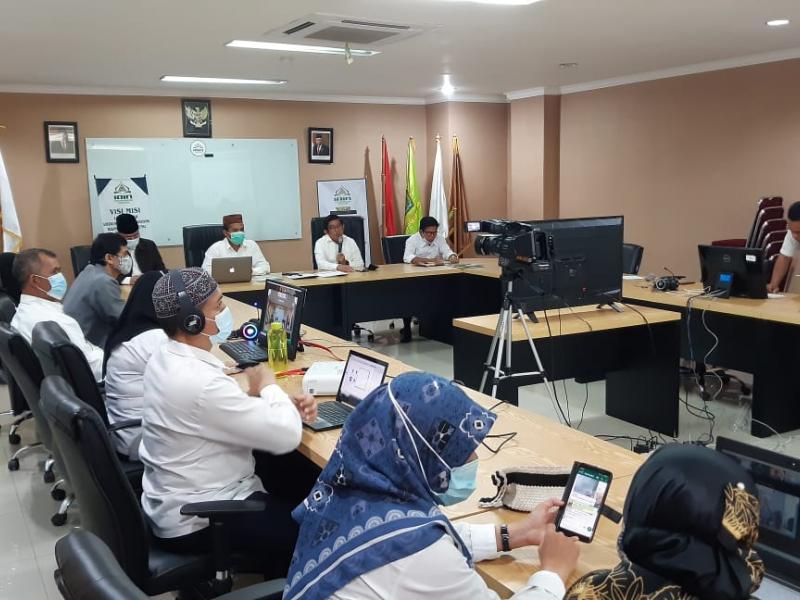 Suasana Zoom Penandatanganan Kerjasama